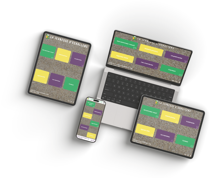 Mockup du projet de la jeunesse d'Echallens