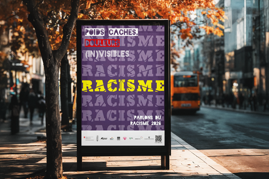 Affiche contre le racisme - ville d'Yverdon