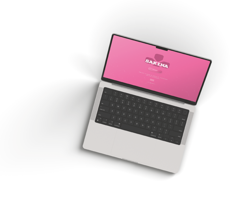 Mockup du projet Sakima